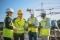 Meeting on a construction site